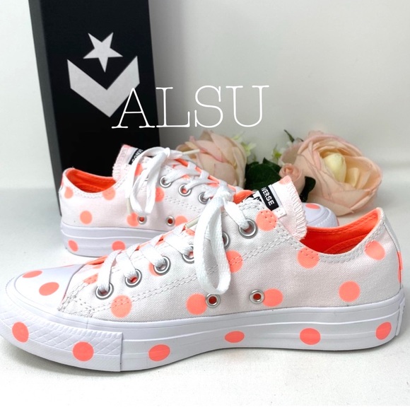 Converse Ctas Liw Top White Crimson W AUTHENTIC - Picture 4 of 8